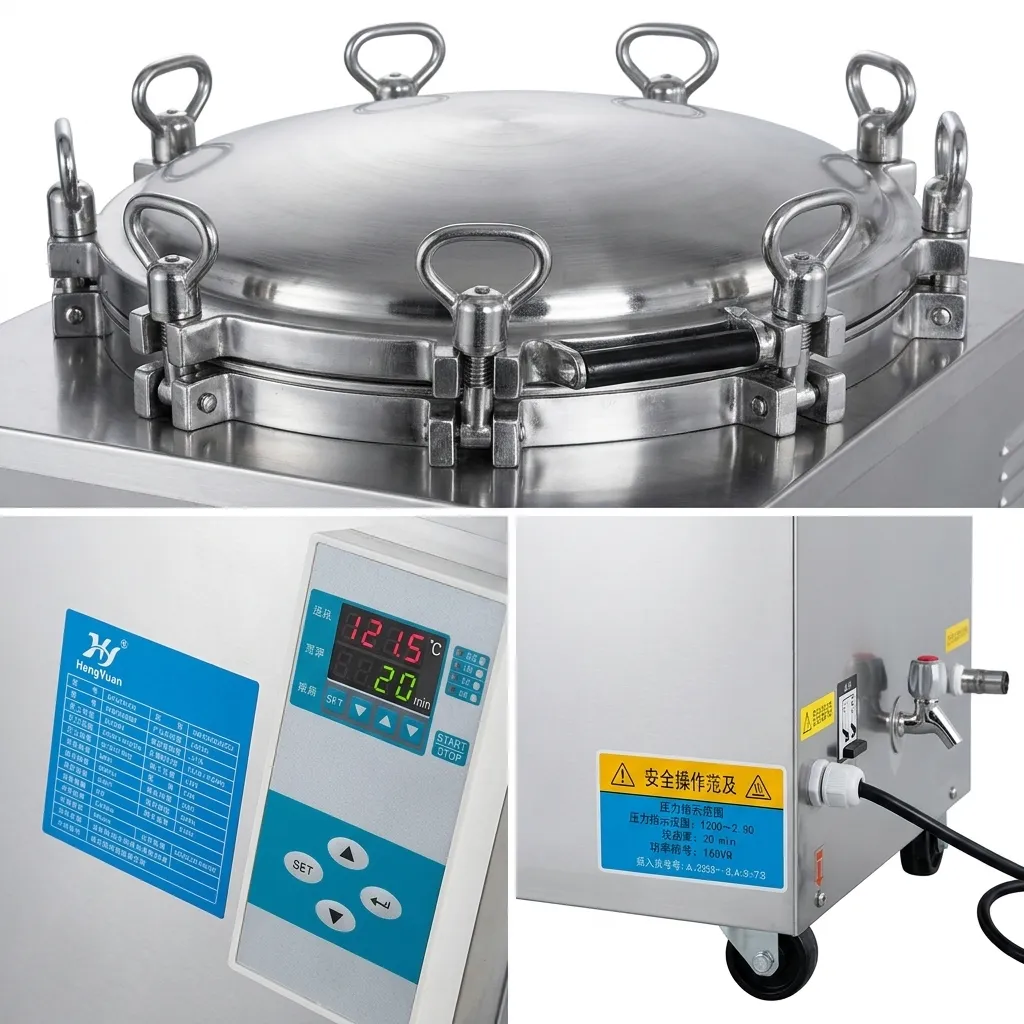 Vertical Pressure Steam Sterilizer LS-50LD / LS-100LD / LS-150LD (35L/75L/120L optional）